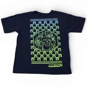 Kids Minecraft Creeper Checker Group T-Shirt